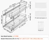 SucceBuy 8,5" Š x 21" H Výsuvný organizér do skrine, Náhľad obrázku produktu 7