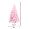 Różowa sztuczna choinka - w kilku rozmiarach -120 cm-owa Podgląd zdjęcia produktu 1