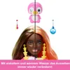 A Barbie doll with split hair colors and a small penguin toy, with temperature indicators suggesting color change. Náhľad obrázku produktu