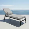 Coussin bain de soleil premium avec coussin - Rayures Gris Voir les images du produit 2