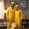 Pigiama tutina Kigurumi costume per adulti Giallo Pokemon Anteprima dell’immagine prodotto 4
