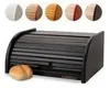 FALKENBERGER Brotkasten aus Holz Schwarz ca. 39x29x18cm Produktbild-Vorschau 1