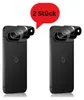 Two black smartphones with camera lens protectors installed, set against a white background. Produktbild-Vorschau