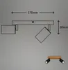 A technical drawing of a ceiling lamp with dimensions, and a small inset image of the actual product. Produktbild-Vorschau