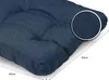 Sunnypillow 4er Set Stuhlkissen 40x40 cm Bequeme 8cm Produktbild-Vorschau 4
