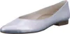 A single silver ballet flat shoe is shown against a white background. Produktbild-Vorschau