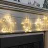 LED Lichterkette mit 8 Sternen warmweiß 205 cm Produktbild-Vorschau 1
