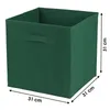 Aufbewahrungsbox Textil, dunkelgrün 31x31x31cm Produktbild-Vorschau 2