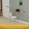 Tavolo pieghevole a parete Piano di lavoro 80x40 cm in Anteprima dell’immagine prodotto 2