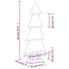 vidaXL Metall-Weihnachtsbaum für Dekorationen Schwarz 90 cm Produktbild-Vorschau 6