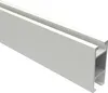A close-up, angled view of a white curtain rod. Produktbild-Vorschau