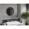 Mexen Loft lustro łazienkowe okragłe 70 cm, rama biała - Podgląd zdjęcia produktu 2