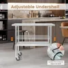 KOMFOTTEU nerezový pracovní stůl, nerezový stůl s kolečky, Náhled obrázku produktu 3