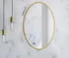 LUSTRO ŁAZIENKOWE ŚCIENNE OKRĄGŁE RAMA LOFT ZŁOTE 50 cm Podgląd zdjęcia produktu 3