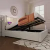 Polsterbett Doppelbett Leselicht mit Ladefunktion Kopfteil Produktbild-Vorschau 13