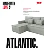 BroMARKT Ecksofa mit Schlaffunktion Atlantic Grau Cord Produktbild-Vorschau 2