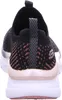 The back view of a black and rose gold Skechers sneaker. Náhled obrázku produktu