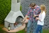 Buschbeck Gartengrillkamin Carmen mit Tisch grau-terrakotta Produktbild-Vorschau 2