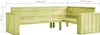 vidaXL Banc d'angle de jardin 239 cm Bois de pin imprégné Voir les images du produit 11
