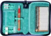 An open pencil case with various school supplies inside. Anteprima dell’immagine prodotto