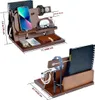 Unyqoos® 3-in-1 massief houten lade- en oplaadstation voor Productafbeelding-voorbeeld 6