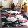 Alfombra lavable ANDRE 1629 flores vintage antideslizante - Vista previa de la imagen del producto 5