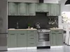 Kuchyňská linka INGRID 240cm - Olive Náhled obrázku produktu 1
