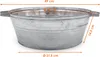 Vaso da fiori in zinco da 13 litri con manici - 40 x 14 cm Anteprima dell’immagine prodotto 2