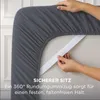 Hoeslaken 90x200cm -  Gecertificeerd Microvezel, Tot 30cm Productafbeelding-voorbeeld 4