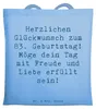 Mr. & Mrs. Panda Tote Bag Spruch 83. Geburtstag - Sky Blue Produktbild-Vorschau 1