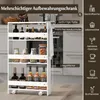 GOPLUS 13 cm breites Nischenregal mit Rollen, 4 Ebenen Produktbild-Vorschau 2