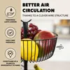 eluno Fruttiera rotonda a 2 livelli / cesto per il pane, Anteprima dell’immagine prodotto 6