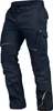 A pair of navy blue work pants with cargo pockets and reflective detailing. Produktbild-Vorschau