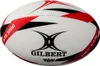 A Gilbert rugby ball with red and black accents on a white background. Náhľad obrázku produktu