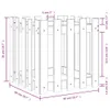 vidaXL Pflanzkübel Lattenzaun-Design 50x50x50 cm Massivholz Produktbild-Vorschau 7