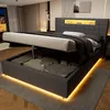 Postel okwish 140x200 cm s úložným prostorem a otevřenými Náhled obrázku produktu 6