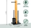 set da toilette eluno 4in1, scopino, portarotolo (di Anteprima dell’immagine prodotto 7