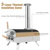 KOMFOTTEU Pizzaofen Outdoor, tragbarer Holzofen mit Produktbild-Vorschau 2