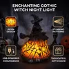 Halloween Hexenlampe Nachtlicht aus Kunstharz, gotisches Produktbild-Vorschau 16