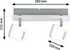 Paulmann Projecteur Frame LED 2 flammes blanc/chrome Voir les images du produit 2