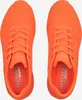A top-down view of a pair of bright orange Skechers sneakers against a white background. Anteprima dell’immagine prodotto