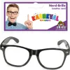 Brille Nerd Schwarz Karneval Fasching Party Halloween Produktbild-Vorschau 1