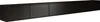 A long, black TV board with four doors is shown against a white background. Náhled obrázku produktu