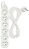 Prodlužovací kabel 5 m / 6 zásuvek / bílý / PVC / 1 mm2 Produktbild-Vorschau