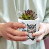 Eule mit Schal Blumentopf Die Welt ist schön Produktbild-Vorschau 5