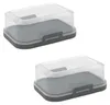 ENGELLAND 2 x Butterdose Transparent Anthrazit Náhľad obrázku produktu 1