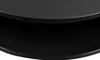 A close-up view of a black, curved surface, likely a shelf or tabletop, with a darker, recessed area below it. Náhled obrázku produktu