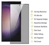 A screen protector is shown next to a smartphone, with a list of features on the right. Produktbild-Vorschau