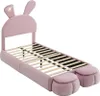 Hydraulisches Samt-Doppelbett mit Hasenohren, warmem Produktbild-Vorschau 8