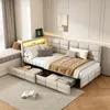 Letto imbottito singolo INONEFT, 90x200 cm, divano letto Anteprima dell’immagine prodotto 1